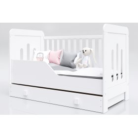 Baby cot Zuza 140x70 cm with couch side