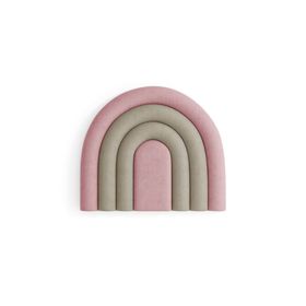Rainbow Upholstered Panel - Powder Pink / Beige, MIRAS