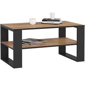 ALEX COFFEE TABLE OAK CRAFT / BLACK