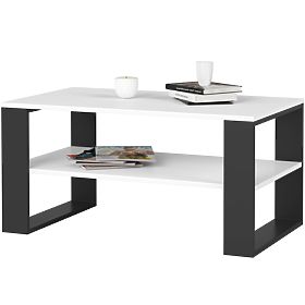 ALEX COFFEE TABLE WHITE / BLACK