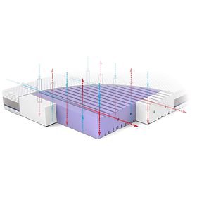 ASEPTIC Crib Mattress with Antibacterial Foam: Size - 140x70, Rücken