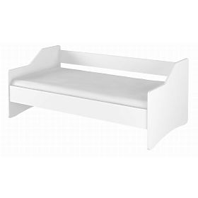 Children's Bed with Backrest LULU - White