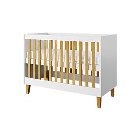 Children's Cot KUBI 120 x 60 cm - White
