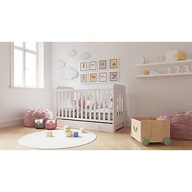 Zuza Children's Bed 140x70 cm with Daybed Side