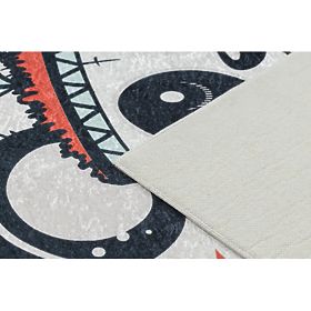 BAMBINO 1129 Panda Washable Anti-Slip Rug for Children - Cream