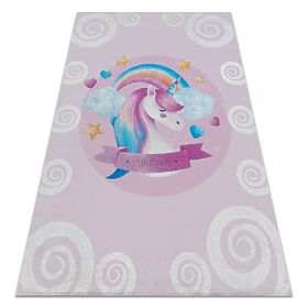 BAMBINO 2533 Washing Mat Unicorn, Rainbow for Children Non-slip - Pink, F.H.Kabis