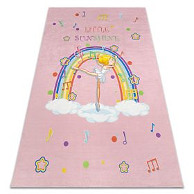 BAMBINO 41870 Washing Mat Ballerina, Rainbow for Kids Non-slip - Pink, F.H.Kabis