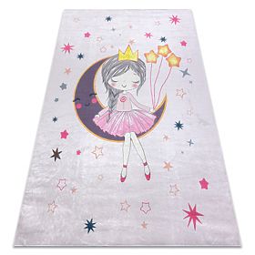 BAMBINO 48060 Washing Mat Princess, Stars for Children Anti-Slip - Pink, F.H.Kabis
