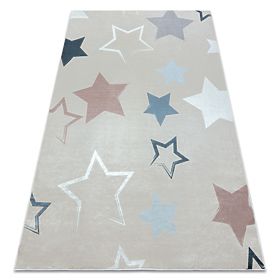 BAMBINO 48130 Washing Mat Stars for Children Anti-Slip - Beige / Gray, F.H.Kabis