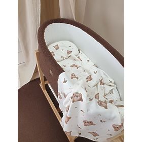 Bamboo Set with Lightweight Blanket - Teddy Bear