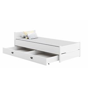 Bed MARCEL 200x90 white with drawer