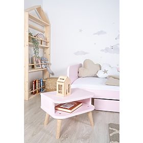 Bedside table NELL - powder pink