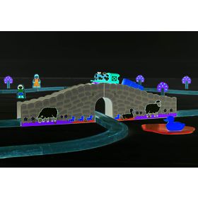 Bigjigs Rail Farm bridge with tunnel