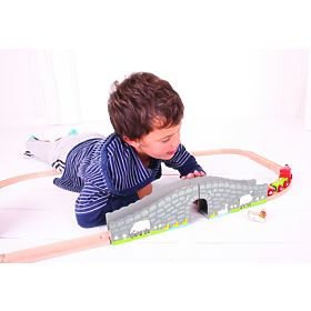 Bigjigs Rail Farm bridge with tunnel