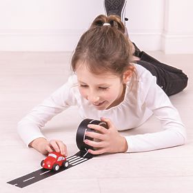 Bigjigs Toys Adhesive Road Tape with Car