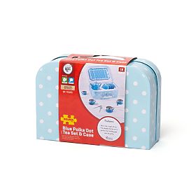Bigjigs Toys Blue Polka Dot Tea Set