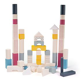 Bigjigs Toys Bucket with 50 Blocks