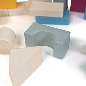 Bigjigs Toys Bucket with 50 Blocks, Bigjigs Toys