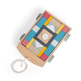 Bigjigs Toys Cart with Wooden Blocks, Bigjigs Toys