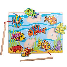 Bigjigs Toys Catching fish on a board