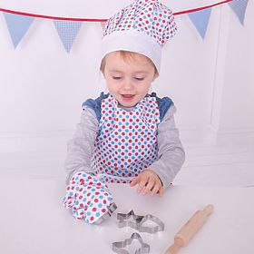 Bigjigs Toys Chef Set with Polka Dot Apron