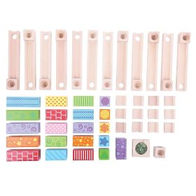 Bigjigs Toys Colorful wooden ball track