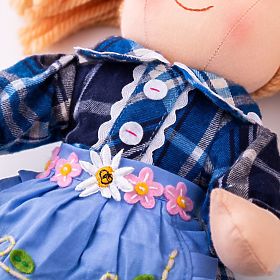 Bigjigs Toys Fabric Doll Katie 34 cm, Bigjigs Toys