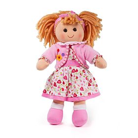 Bigjigs Toys Fabric Doll Kelly 34 cm, Bigjigs Toys