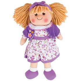 Bigjigs Toys Fabric Doll Laura 34 cm, Bigjigs Toys