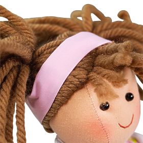 Bigjigs Toys Fabric Doll Rose 28 cm