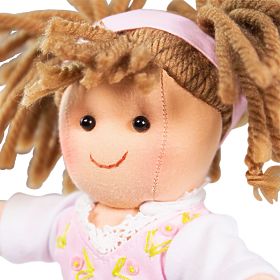 Bigjigs Toys Fabric Doll Rose 28 cm, Bigjigs Toys