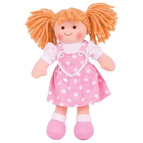 Bigjigs Toys Fabric Doll Ruby 28 cm, Bigjigs Toys