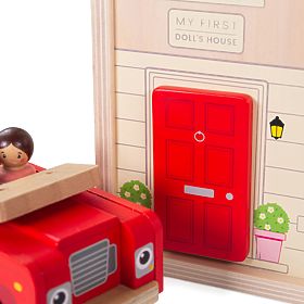 Bigjigs Toys Foldable Dollhouse with Accessories