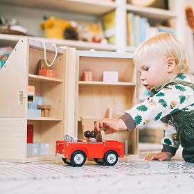 Bigjigs Toys Foldable Dollhouse with Accessories