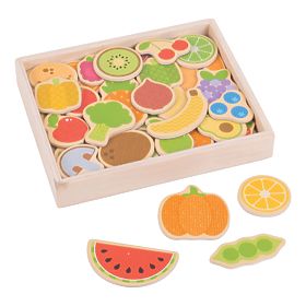 Bigjigs Toys Fruit and vegetable magnets