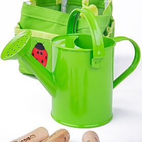 Bigjigs Toys Garden tool set in canvas bag green