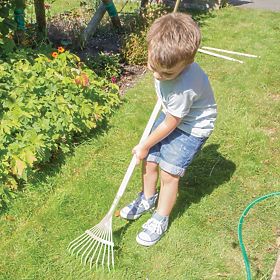 Bigjigs Toys Green Leaf Garden Rake