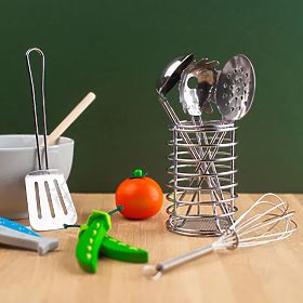 Bigjigs Toys Kitchen Utensil Set, Bigjigs Toys
