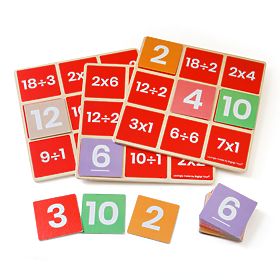 Bigjigs Toys Mathematical Bingo Multiplication and Division, Bigjigs Toys