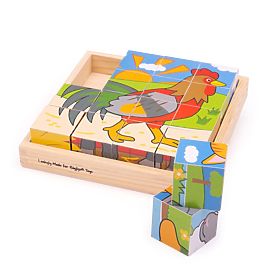 Bigjigs Toys Picture Blocks Farm