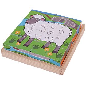Bigjigs Toys Picture Blocks Farm, Bigjigs Toys