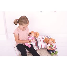 Bigjigs Toys Pink Coat with Buttons for 28 cm Doll