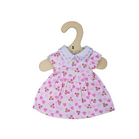 Bigjigs Toys Pink Dress with Hearts for 28 cm Doll