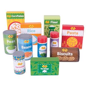 Bigjigs Toys Set of Non-Perishable Foods