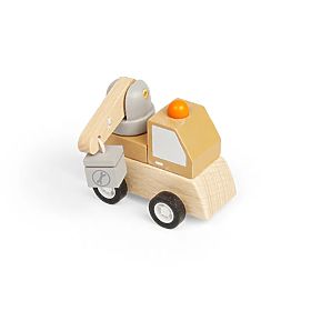 Bigjigs Toys Wind-Up Construction Toy Car Crane, Bigjigs Toys