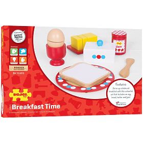 Bigjigs Toys Wooden Breakfast Set, Bigjigs Toys