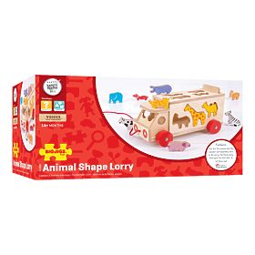 Bigjigs Toys Wooden car with animals