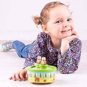 Bigjigs Toys Wooden Music Box Woodland