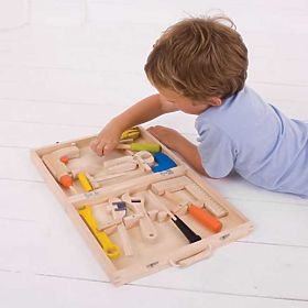 Bigjigs Toys Wooden Tool Case
