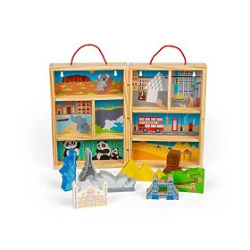 Bigjigs Toys Wooden Travel Play Set, Bigjigs Toys